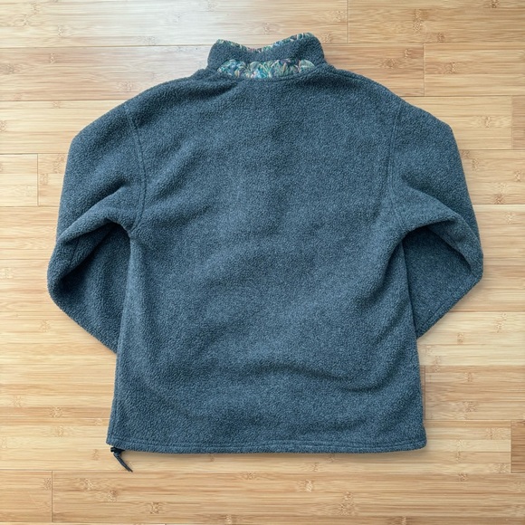 MOVING SALE 🚚 RARE LLBean Vintage Fleece Floral Pullover - Picture 4 of 4